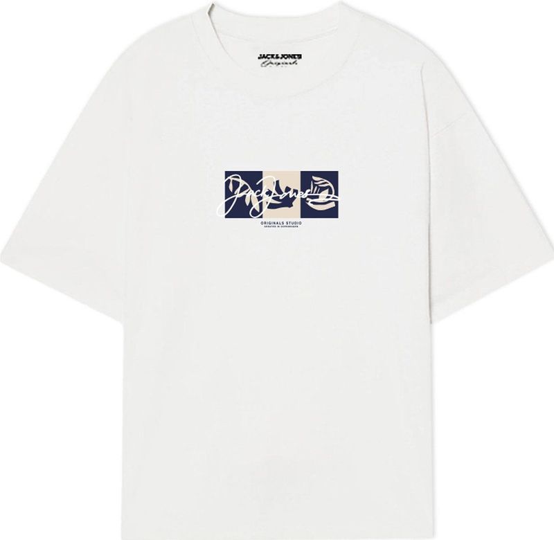 JACK & JONES ORIGINALS - T-shirt - Zwart - Katoen