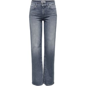 Only - ONLBLUSH - Straight Fit Jeans - Special Blue Grey Denim - Mid Waist
