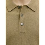 JACK & JONES - Shirt - Karamel - Knitwear - Polokraag