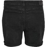 NOISY MAY - Curve - High Waist Denim Short - Zwart - Regular Fit