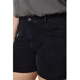 NOISY MAY - Curve - High Waist Denim Short - Zwart - Regular Fit