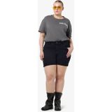 NOISY MAY - Curve - High Waist Denim Short - Zwart - Regular Fit