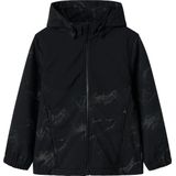 Name it - NkmAlf - Winter Softshell Jas - Zwart - Jongens