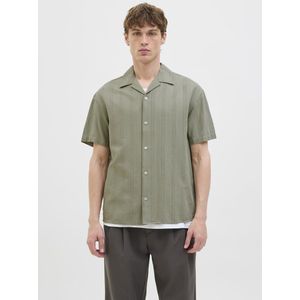 Jack & Jones - Jprccmontana Dobby Resort SS Shirt - Army - Overhemd