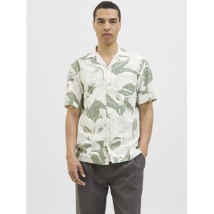 Jack & Jones - Jprblubahamas Print Resort S/S Shirt - Hedge Green - Overhemd