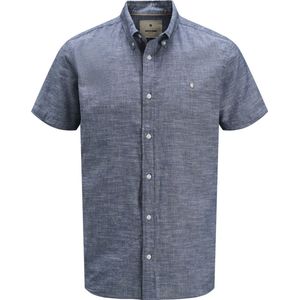 Overhemd - JPRBLUSUMMER - Katoen - Regular Fit - Kwartmouw - Mélange
