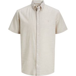 JACK&JONES JPRBLUSUMMER SHIELD Overhemd - White Pepper - Korte Mouwen - Regular Fit