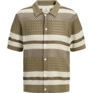 Jack & Jones - Premium - Gebreid Vest - Beige / Bruin / Olijfgroen