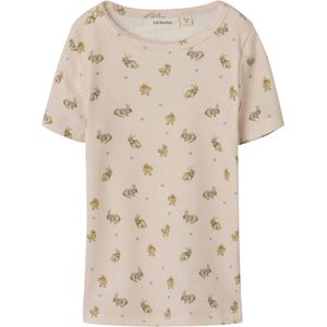 Lil' Atelier T-Shirt - Rib - NmfLavo - AOP - Morganiet - Lil Atelier - 2 jaar (92) - T-Shirts