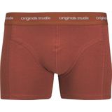 Jack & Jones - Originals Studio - Boxershorts - Rood Crème Zwart - 3-pack