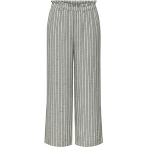 JDY - Straight High Waist Casual Broek - Lichtgroen