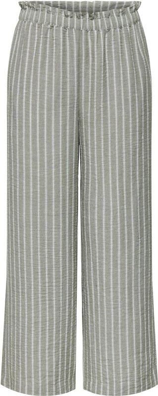 JDY - Straight High Waist Casual Broek - Lichtgroen