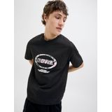 T-shirt - Ronde Hals - Korte Mouwen - Rubberen Print - Regular Fit