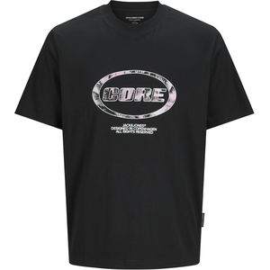 T-shirt - Ronde Hals - Korte Mouwen - Rubberen Print - Regular Fit