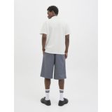 JACK & JONES - Poloshirt - Wit - Normale Pasvorm - Kwartmouw