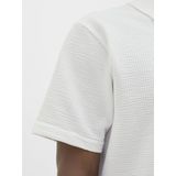 JACK & JONES - Poloshirt - Wit - Normale Pasvorm - Kwartmouw