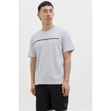 T-shirt - Lichtgrijs - 55% Katoen - 45% Polyester