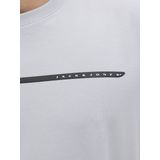 T-shirt - Lichtgrijs - 55% Katoen - 45% Polyester