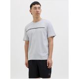 T-shirt - Lichtgrijs - 55% Katoen - 45% Polyester