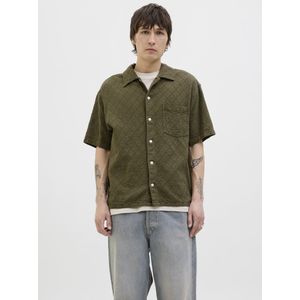 Jack & Jones - Jortavira Texture - Overhemd - Katoen - Korte Mouwen