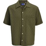 Jack & Jones - Jortavira Texture - Overhemd - Katoen - Korte Mouwen