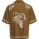 JACK & JONES - Overhemd - Cappuccino/Wit