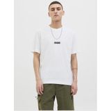JACK&JONES - JCOSAGO LOGO SLUB TEE SS CREW NECK LN - T-shirt - Groen - Katoen