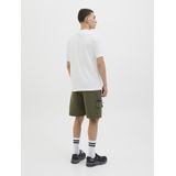 JACK&JONES - JCOSAGO LOGO SLUB TEE SS CREW NECK LN - T-shirt - Groen - Katoen