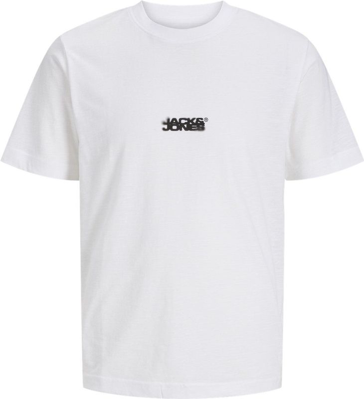 JACK&JONES - JCOSAGO LOGO SLUB TEE SS CREW NECK LN - T-shirt - Groen - Katoen