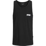 T-shirt - Zwart - Jersey - Ronde Hals - Logoprint