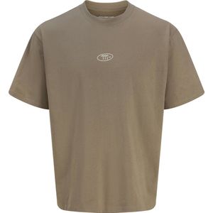 JACK & JONES Heren Jcoretreat Text Back Tee Ss Crew Neck, Desert Taupe, S
