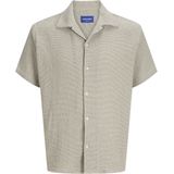 Jack & Jones - Jorcoba Stripe Resort Shirt - Heren Overhemd - Silver Sage