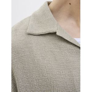 Overhemd - Effen - Katoen - Comfort Fit - Kwartmouw