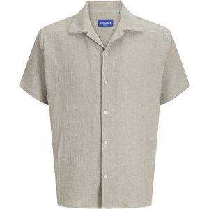 Jack & Jones - Jorcoba Stripe Resort Shirt - Heren Overhemd - Silver Sage