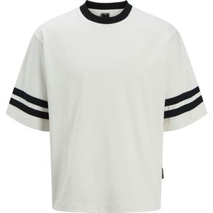 Jack & Jones - JCORETREAT - T-shirt - Zwart/Wit - Wijde Pasvorm