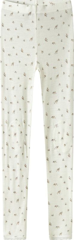 Merino Wol Legging - Mid-Waist - Slim Fit - Met Kantdetail en Patches op de Knieën