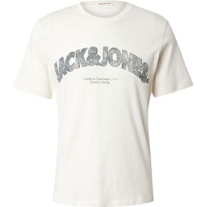 JACK&JONES JORALMERIA BOLD BRANDING TEE SS CN LN Heren T-shirt - Antique White