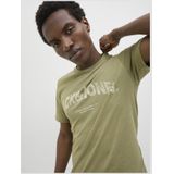 T-shirt - Ronde Hals - Korte Mouwen - Print - 100% Katoen