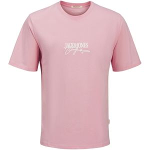 JACK&JONES - JORALMERIA BRANDING TEE SS CREW NECK - T-shirt - Zwart - Katoen