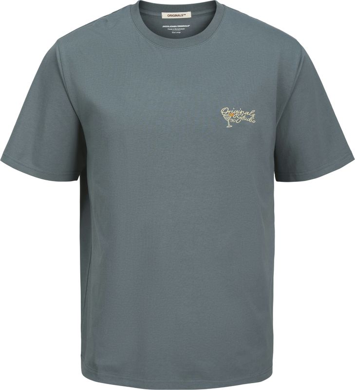 Jack & Jones - Joralmeria Chain Stitch Tee - T-shirt - Stormy Weather