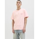 Jack & Jones - Joralmeria World Tee - T-shirt - Tickled Pink - Korte Mouwen