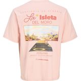 Jack & Jones - Joralmeria World Tee - T-shirt - Tickled Pink - Korte Mouwen
