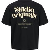 T-shirt - Ronde Hals - Jersey - Zwart - Losse Pasvorm