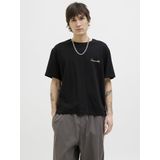 T-shirt - Ronde Hals - Jersey - Zwart - Losse Pasvorm