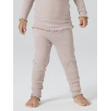 Ribgebreid Legging - Slim Fit - Mid-Waist - Met Elastische Taille - Patches op de Knieën