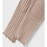 Ribgebreid Legging - Slim Fit - Mid-Waist - Met Elastische Taille - Patches op de Knieën