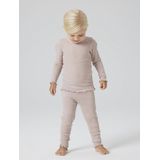 Ribgebreid Legging - Slim Fit - Mid-Waist - Met Elastische Taille - Patches op de Knieën