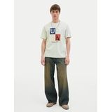 Shirt - Jersey - Ronde Hals - Motiefprint - Kwartmouw - Normale Pasvorm