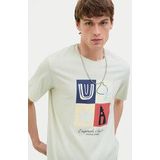 Shirt - Jersey - Ronde Hals - Motiefprint - Kwartmouw - Normale Pasvorm