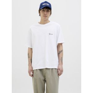 JACK & JONES - JORHydra - Shirt - Smoky Blue - Lichtoranje - Zwart - Wit